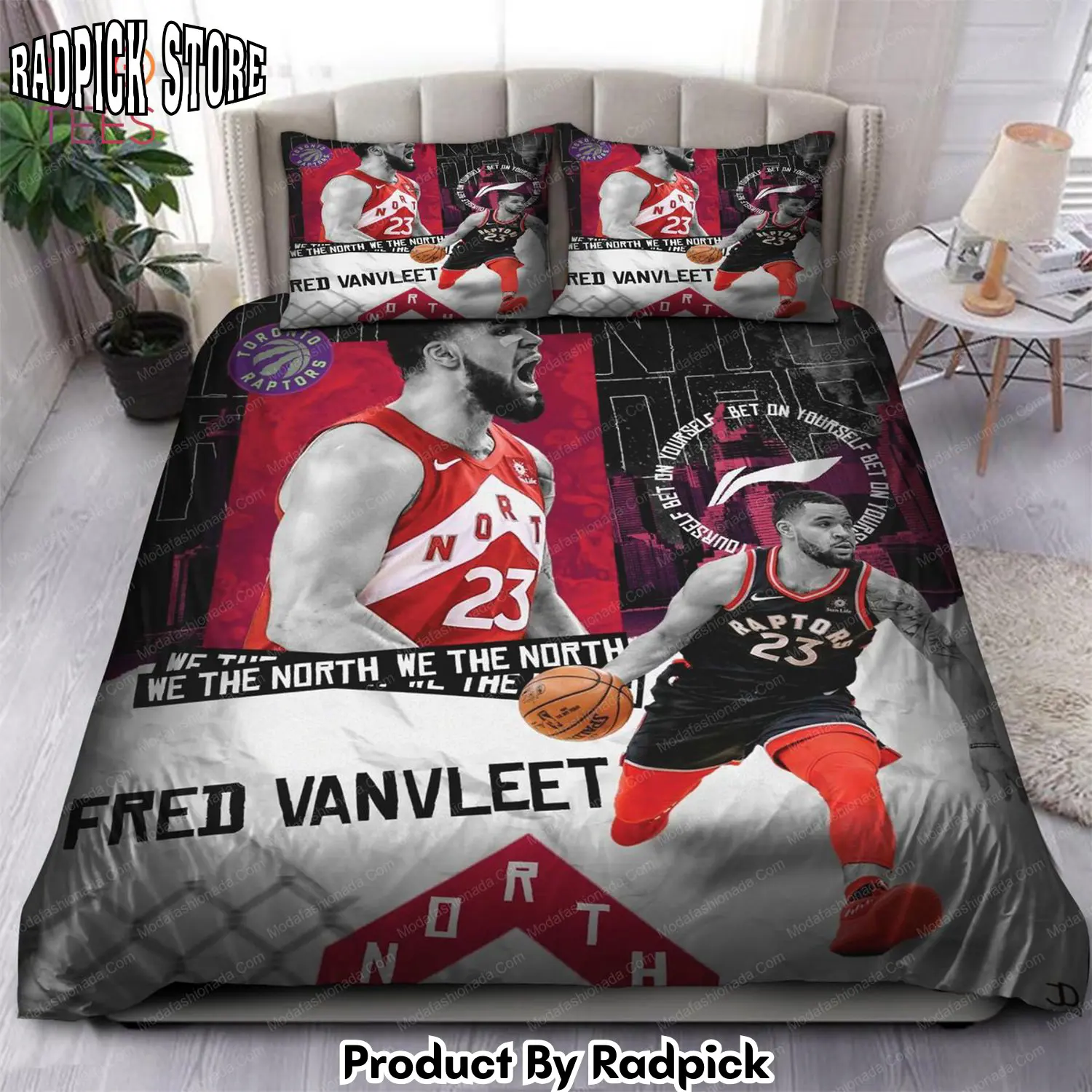 Radpick best fred vanvleet toronto raptors nba bedding sets rp3278330